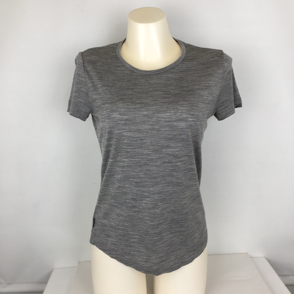 Icebreaker Cool Lite Merino Wool Blend T-Shirt Gray Women’s Size M Short Sleeve